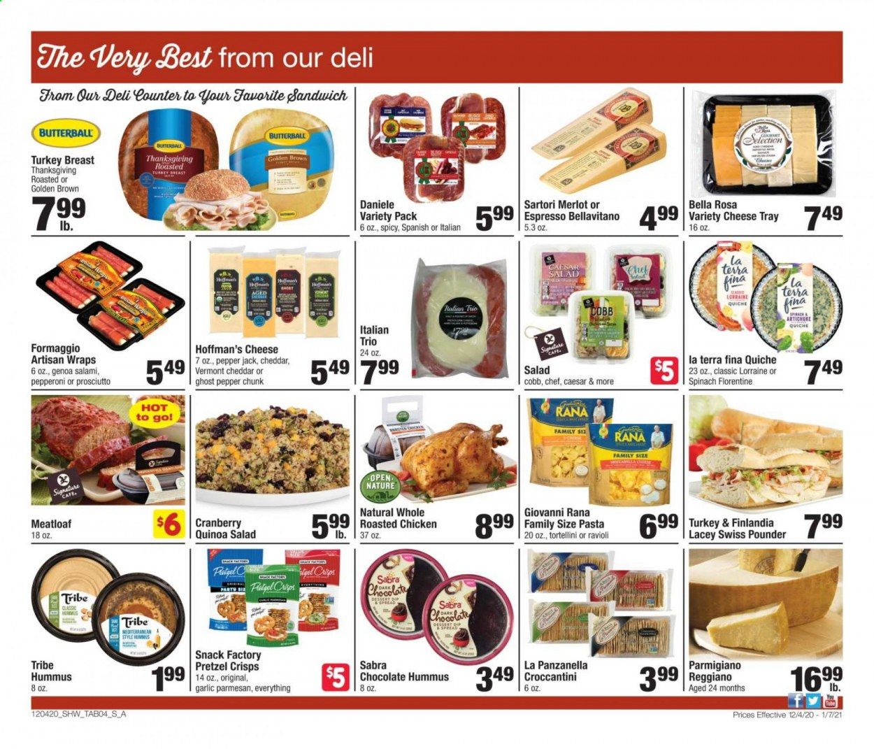 Shaw’s (MA, ME, NH, RI, VT) Weekly Ad Flyer December 4 to January 7