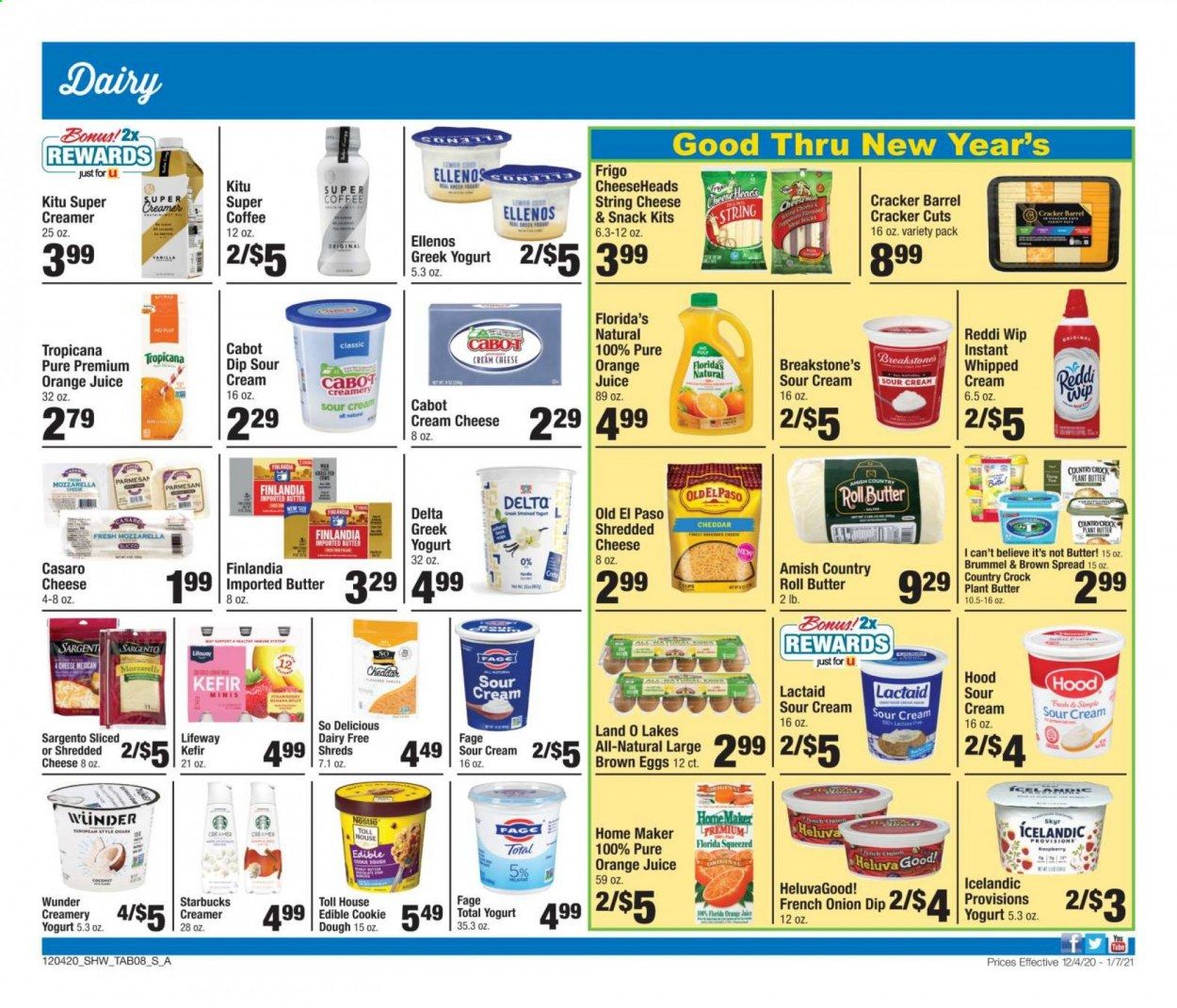 Shaw’s (MA, ME, NH, RI, VT) Weekly Ad Flyer December 4 to January 7