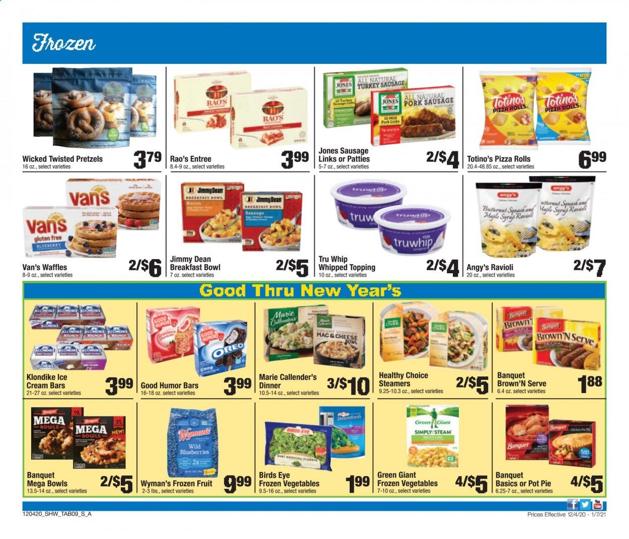 Shaw’s (MA, ME, NH, RI, VT) Weekly Ad Flyer December 4 to January 7