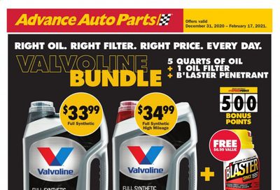 Advance Auto Parts Weekly Ad Flyer December 31 to February 17