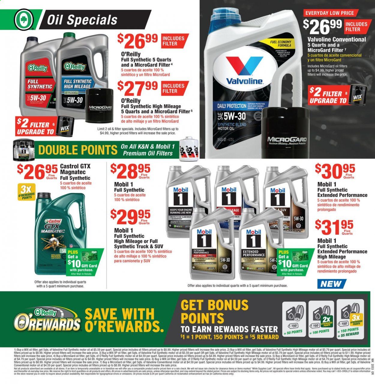 O'Reilly Auto Parts Weekly Ad Flyer December 30 to January 26