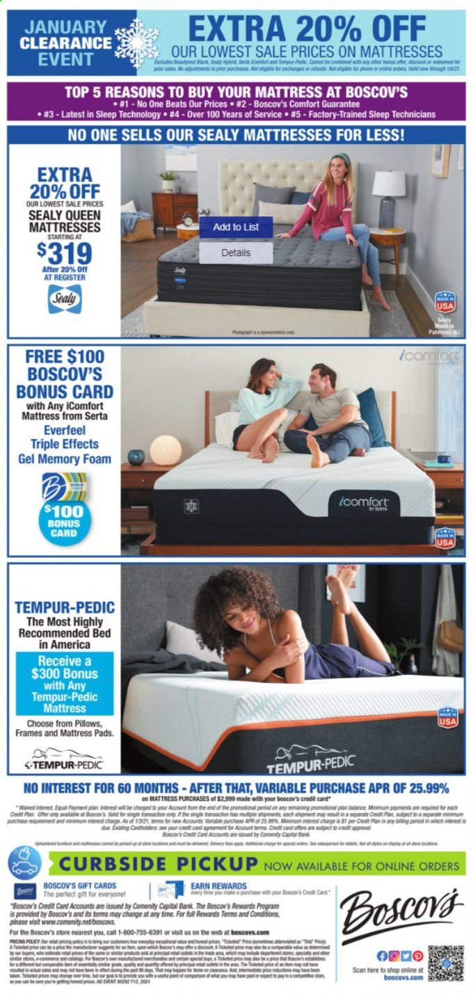 Boscov's Weekly Ad Flyer December 31 to January 6