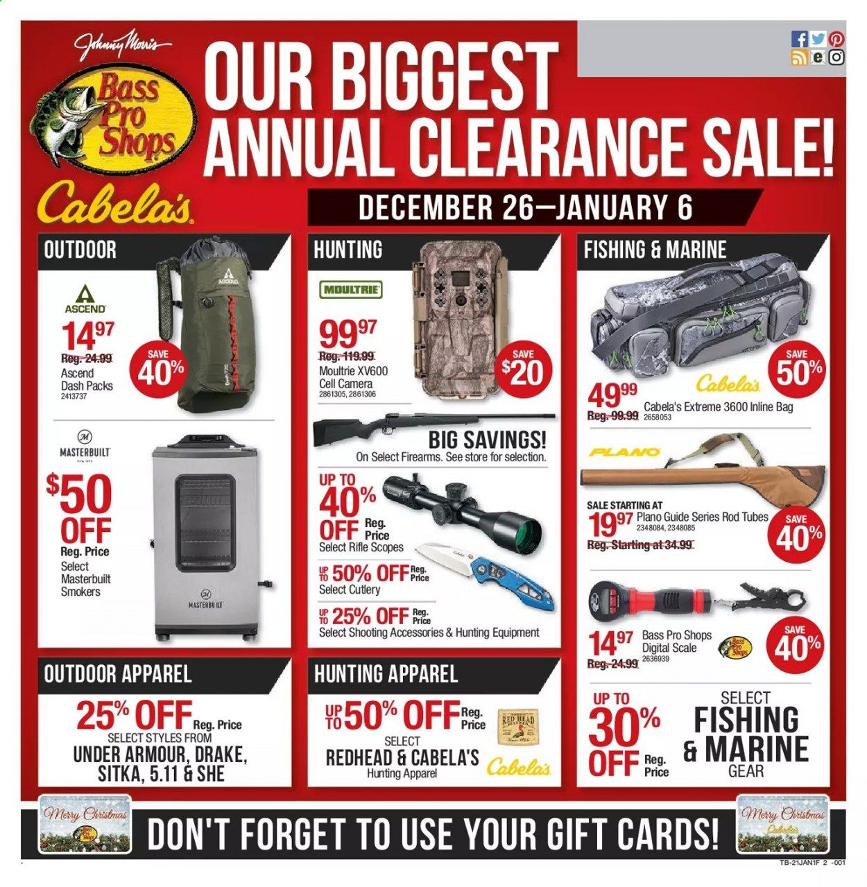 Cabela's Weekly Ad Flyer December 26 to January 6