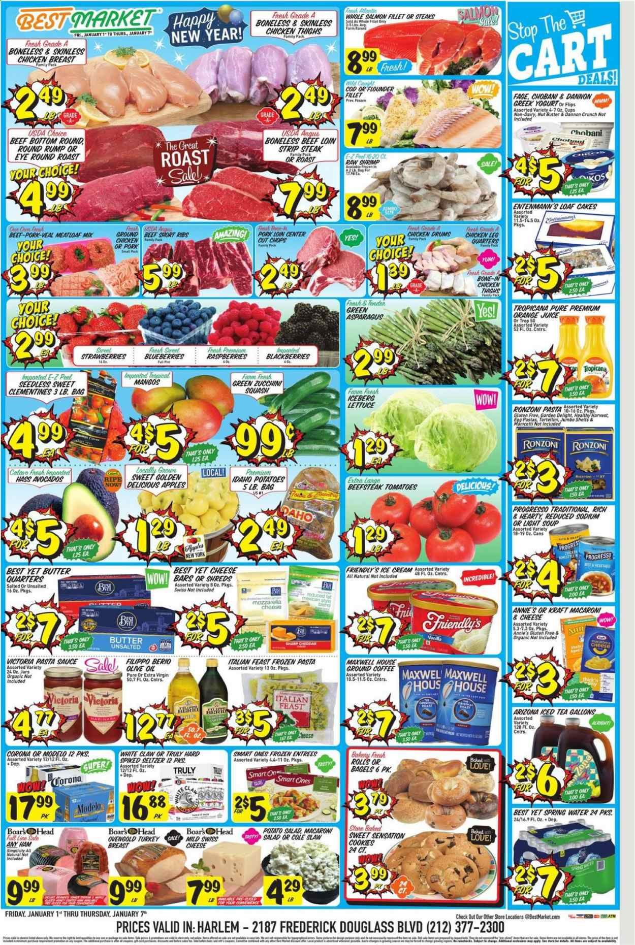 Best Market (NY) Weekly Ad Flyer January 1 to January 7