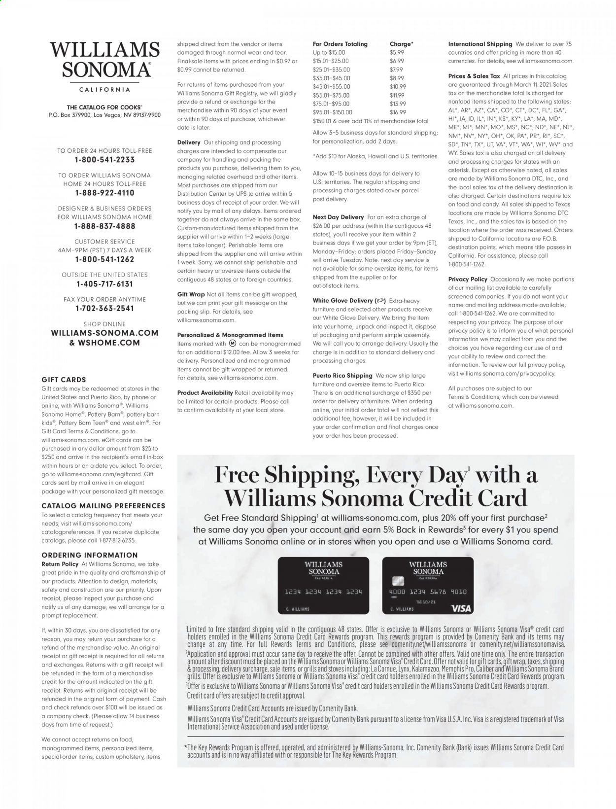 Williams-Sonoma Weekly Ad Flyer December 31 to January 7