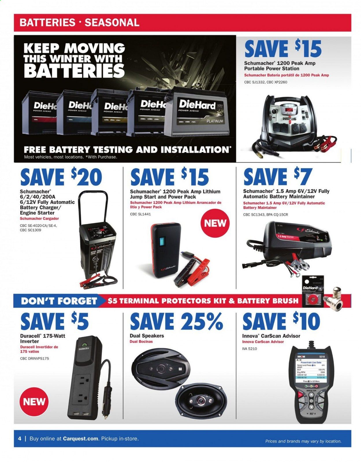 Carquest Weekly Ad Flyer December 31 to February 17