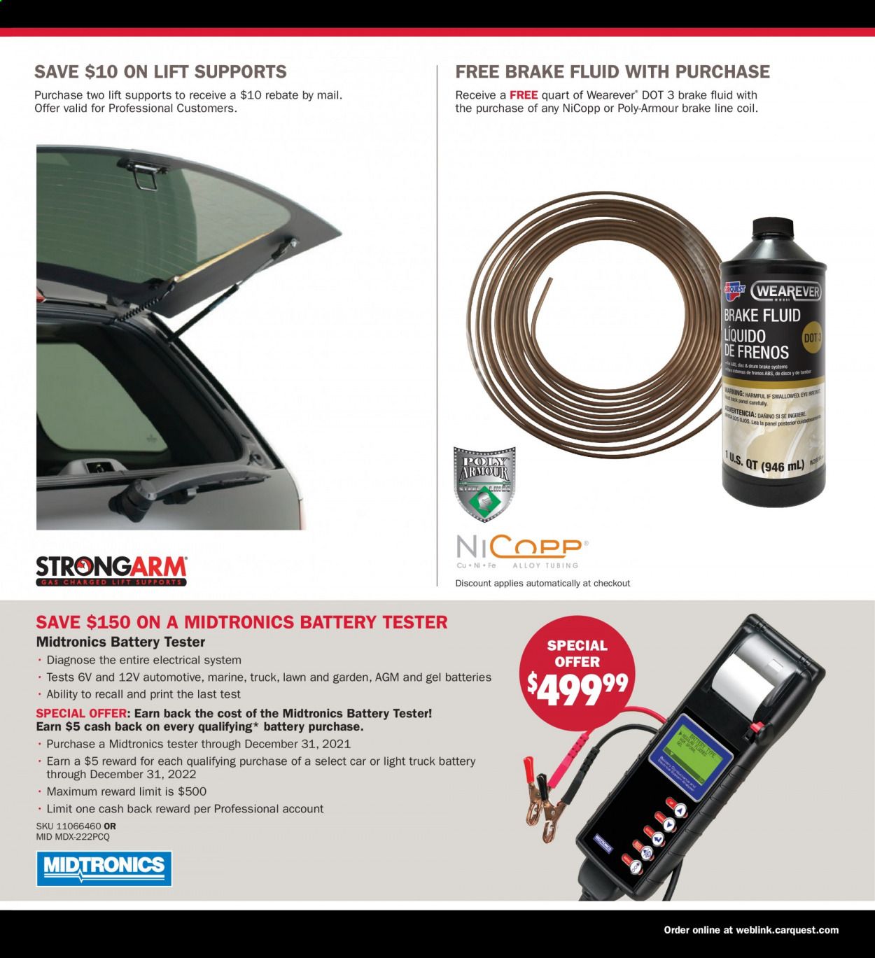 Carquest Weekly Ad Flyer November 1 to January 31