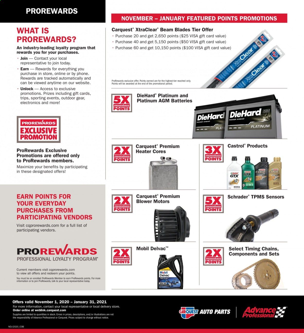 Carquest Weekly Ad Flyer November 1 to January 31
