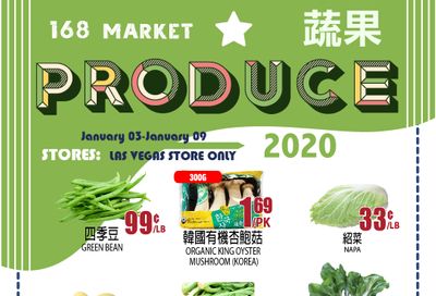 168 Market (NV) New Year Weekly Ad Flyer January 1 to January 7, 2021