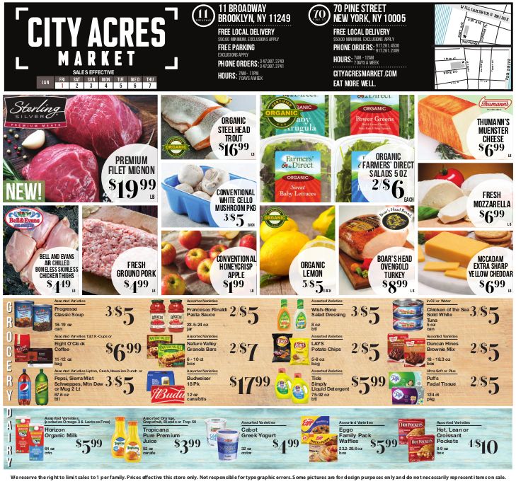 City Acres Market New Year Weekly Ad Flyer January 1 to January 7, 2021