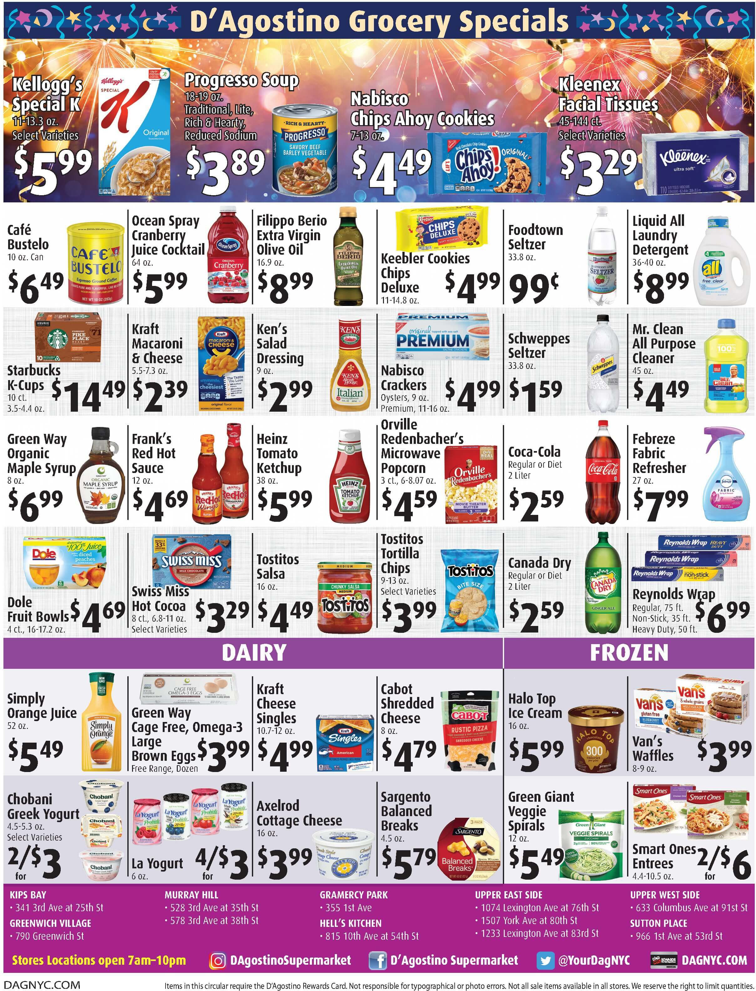 D'Agostino New Year Weekly Ad Flyer January 1 to January 7, 2021