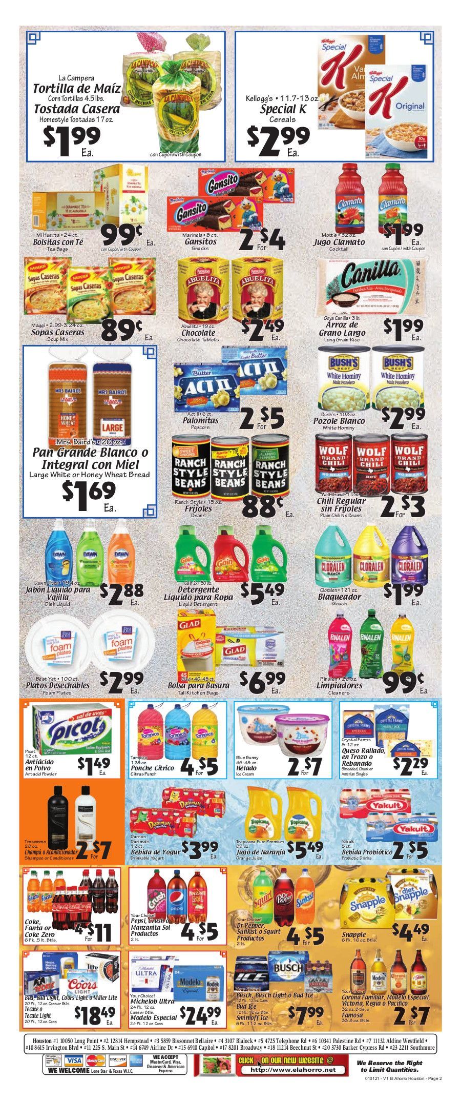 El Ahorro Supermarket New Year Weekly Ad Flyer January 1 to January 5, 2021