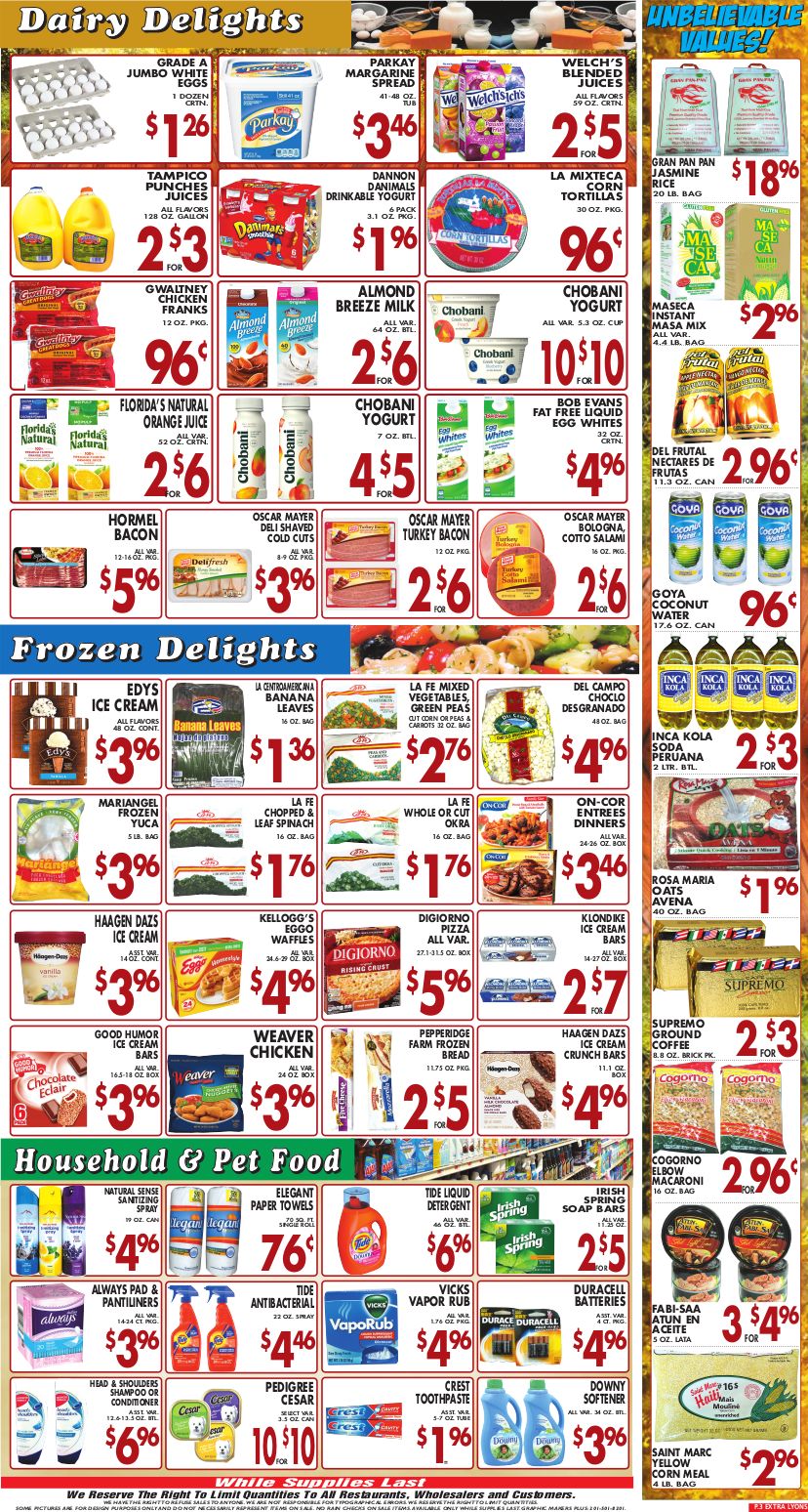 Extra Supermarket New Year Weekly Ad Flyer January 1 to January 7, 2021