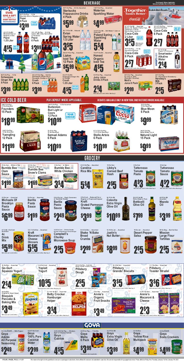 Key Food New Year Weekly Ad Flyer January 1 to January 7, 2021