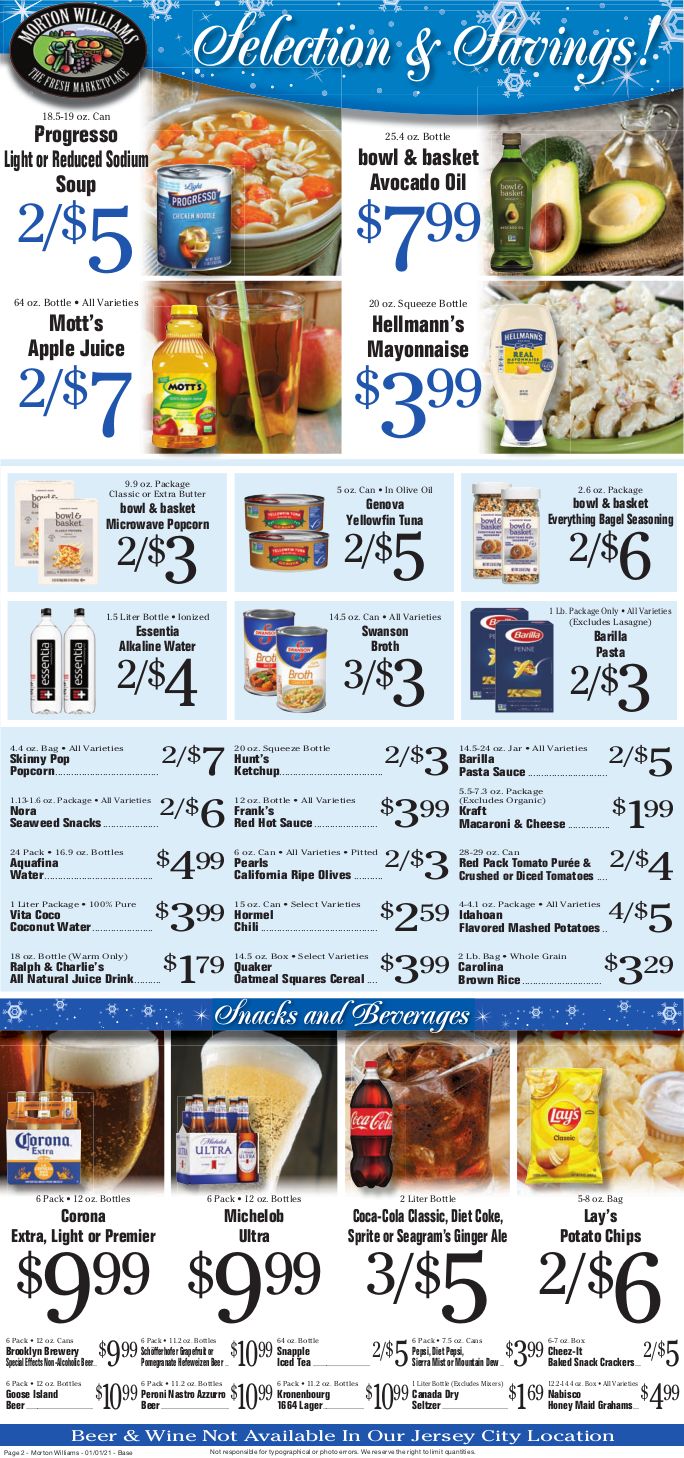 Morton Williams New Year Weekly Ad Flyer January 1 to January 7, 2021