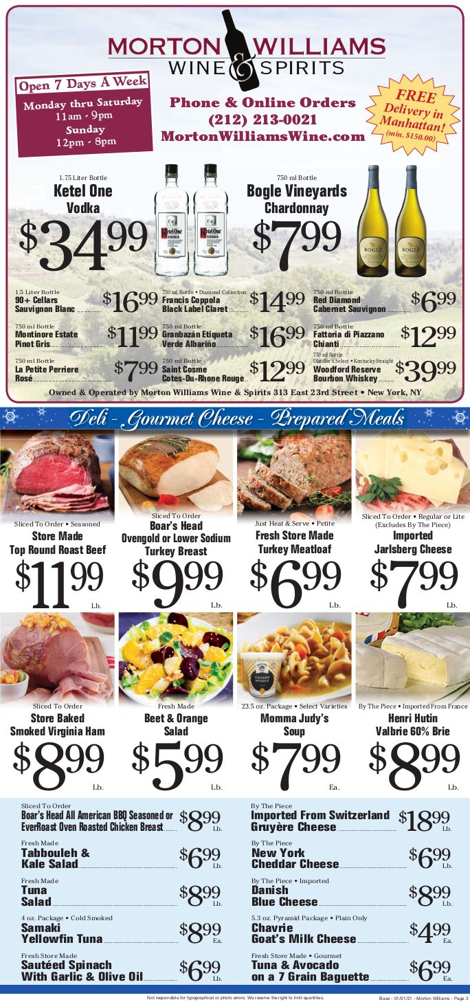 Morton Williams New Year Weekly Ad Flyer January 1 to January 7, 2021