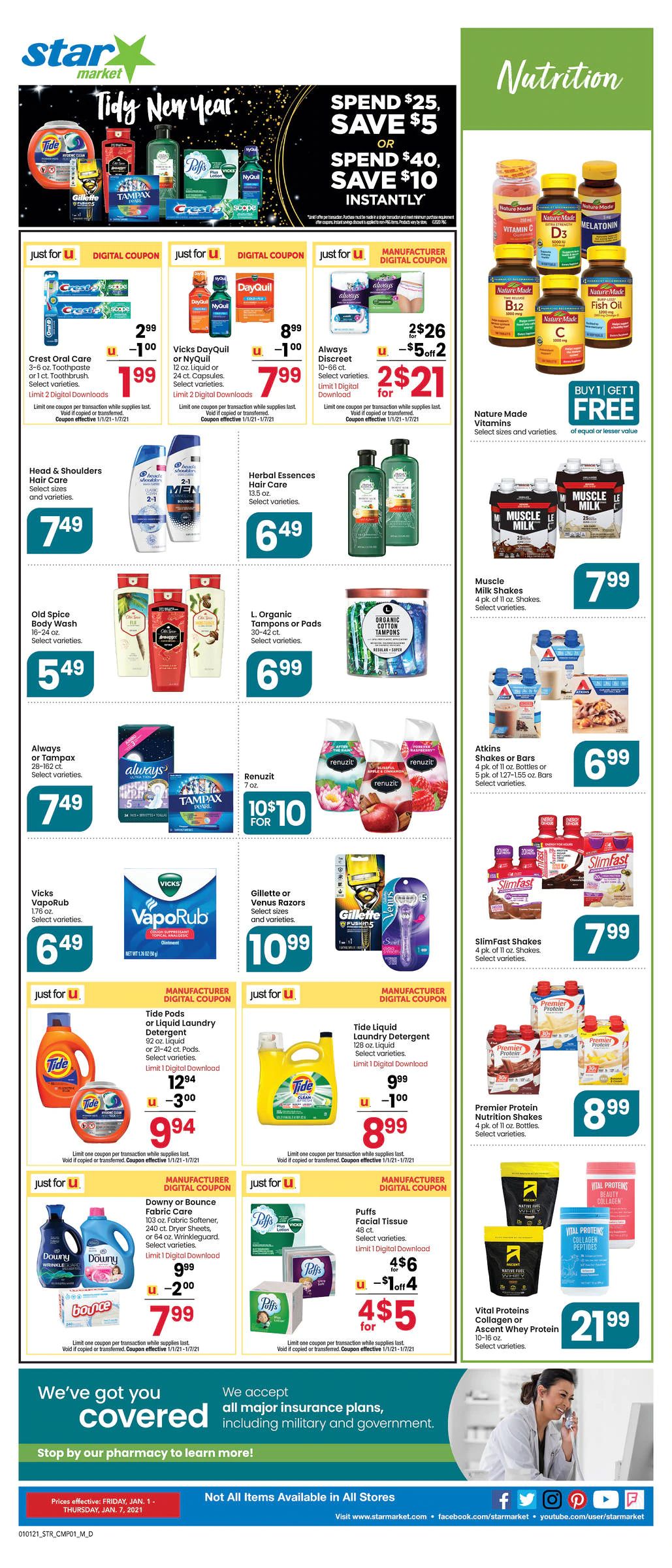 Star Market New Year Weekly Ad Flyer January 1 to January 7, 2021
