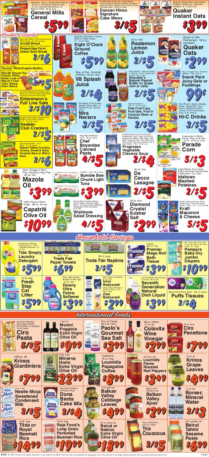 Trade Fair Supermarket New Year Weekly Ad Flyer January 1 to January 7, 2021