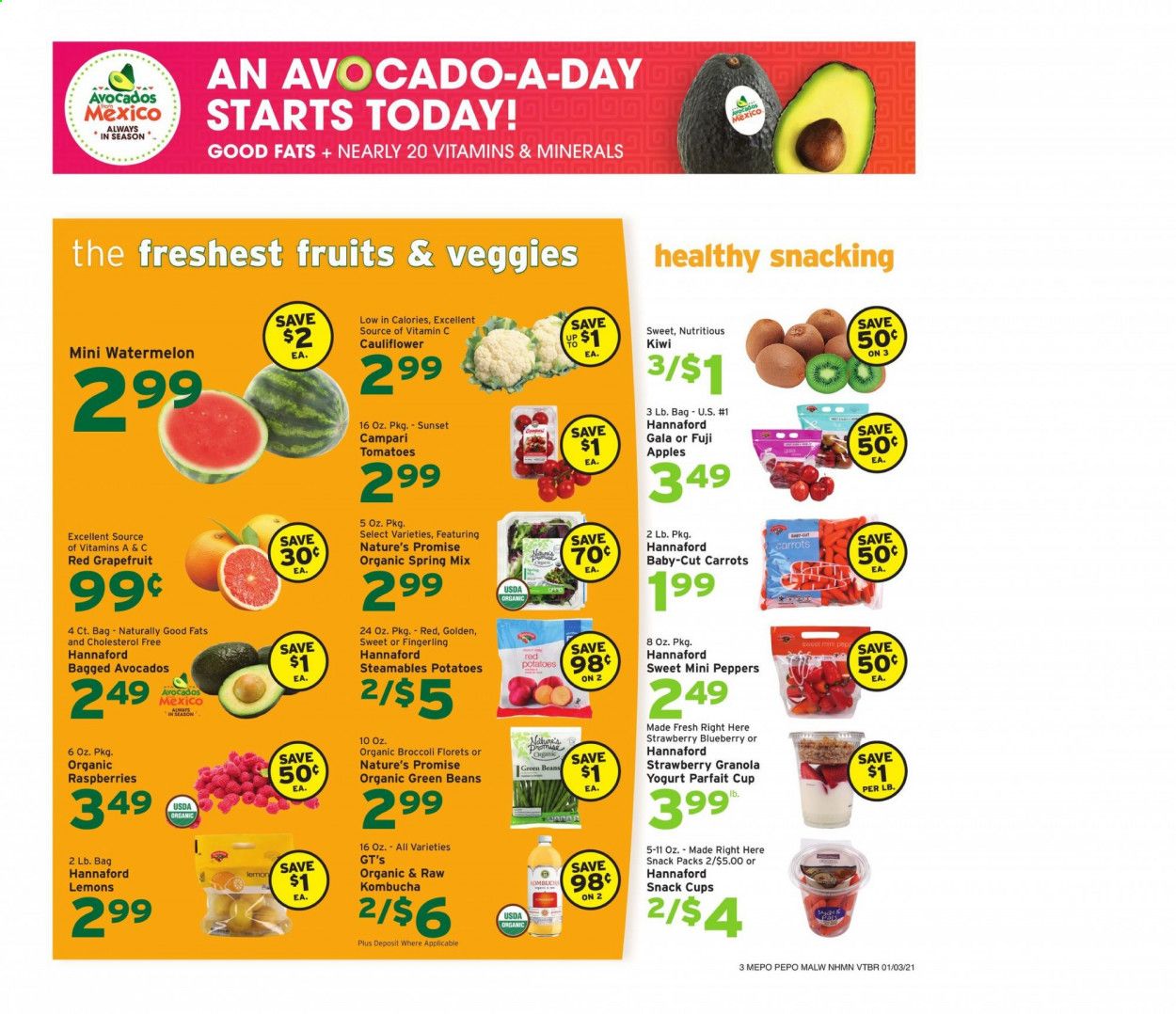 Hannaford (NH) Weekly Ad Flyer January 3 to January 9