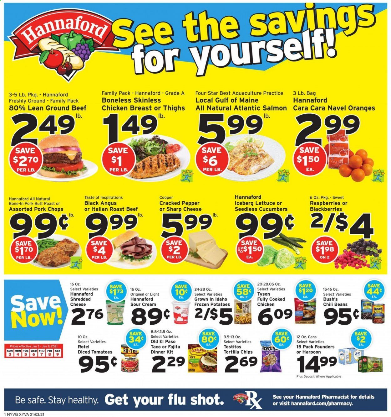 Hannaford (NY) Weekly Ad Flyer January 3 to January 9