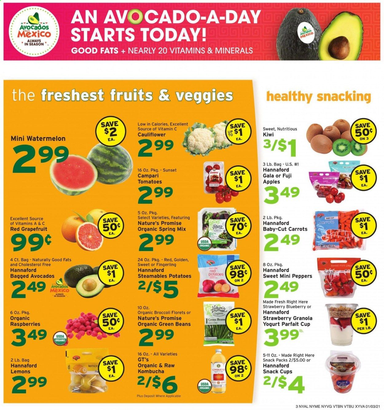 Hannaford (NY) Weekly Ad Flyer January 3 to January 9