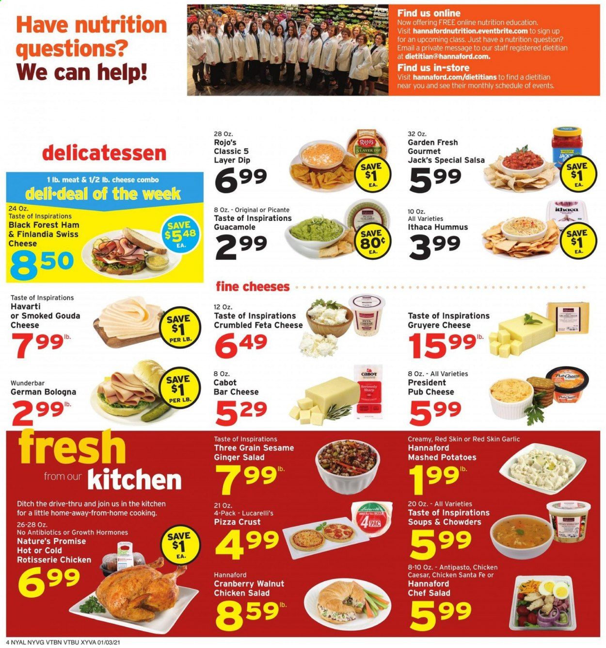 Hannaford (NY) Weekly Ad Flyer January 3 to January 9