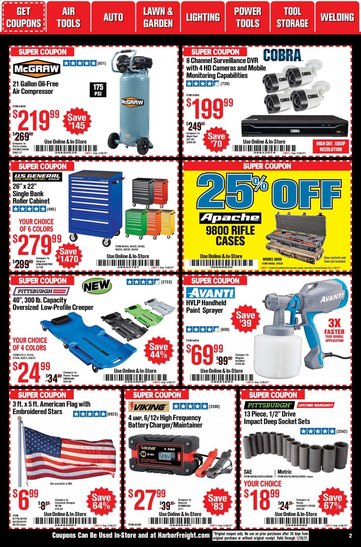 Harbor Freight Weekly Ad Flyer January 1 to January 28