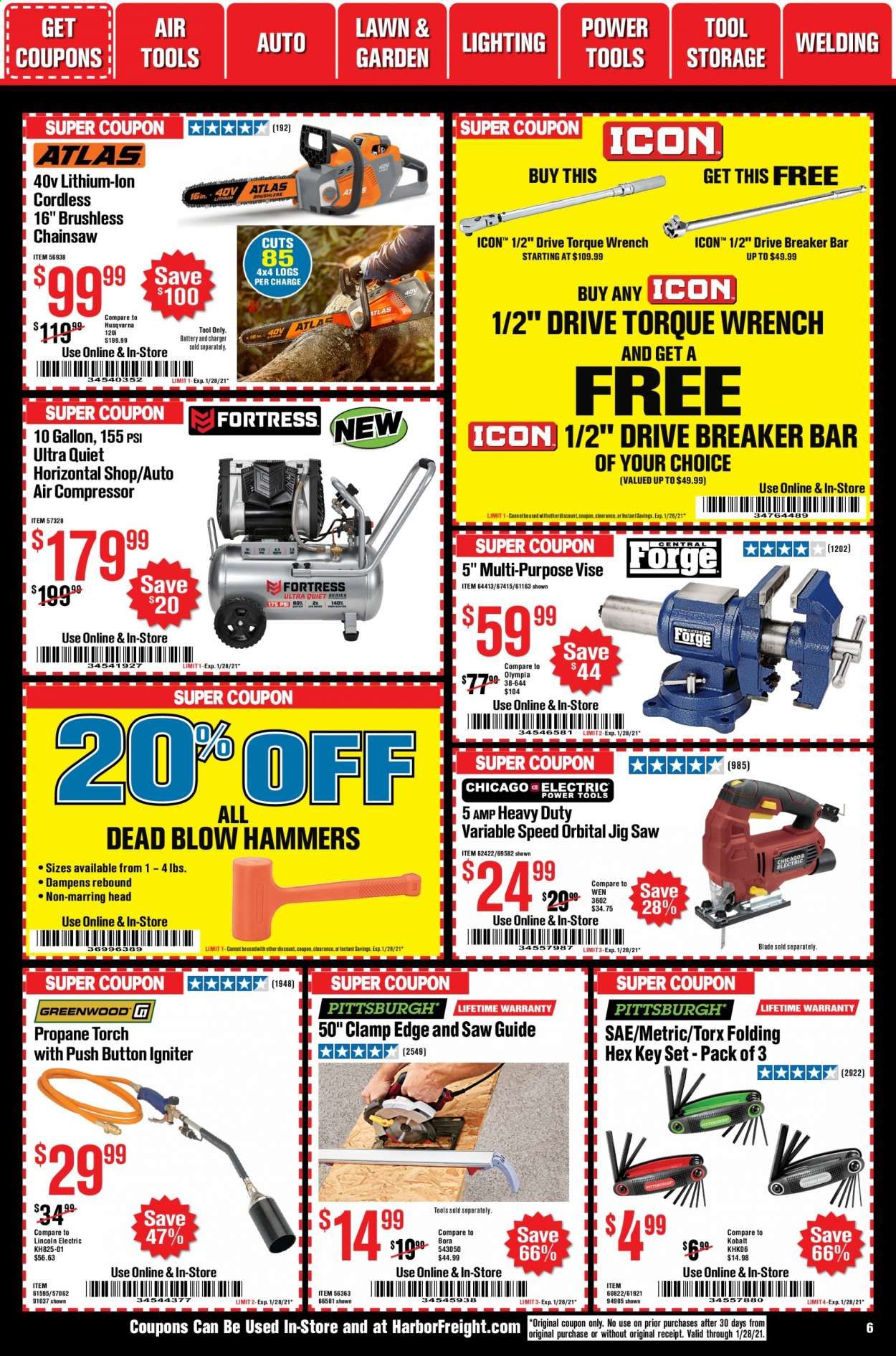 Harbor Freight Weekly Ad Flyer January 1 to January 28