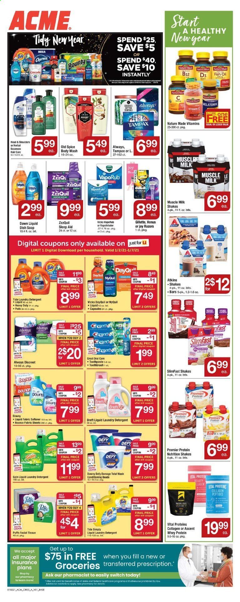 ACME Weekly Ad Flyer January 2 to January 7