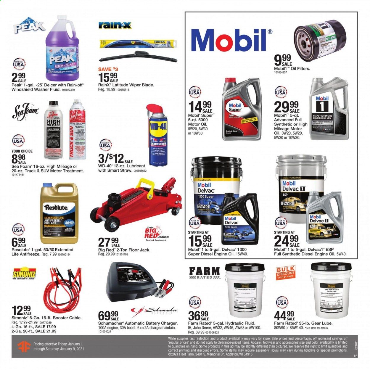 Fleet Farm Weekly Ad Flyer January 1 to January 9