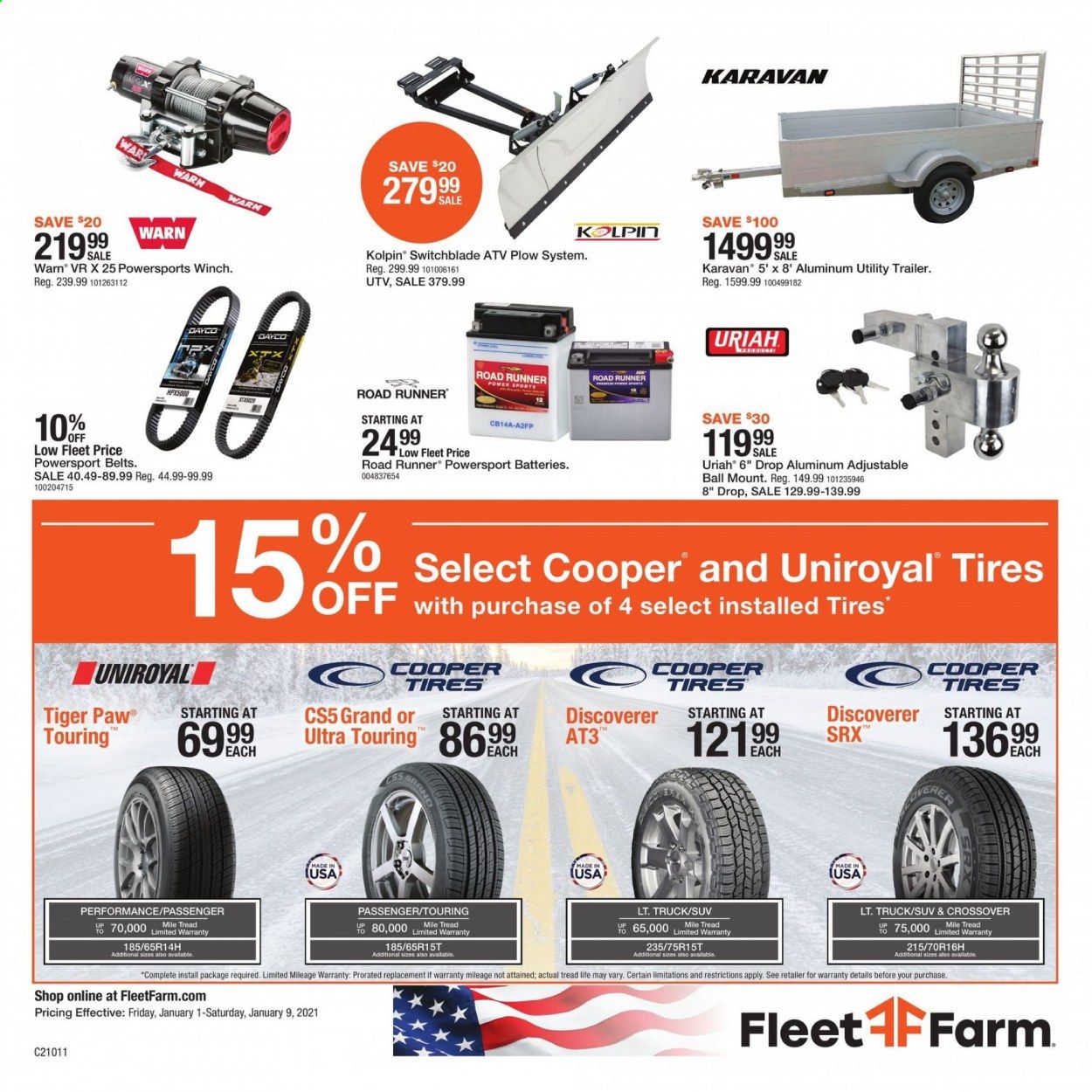 Fleet Farm Weekly Ad Flyer January 1 to January 9