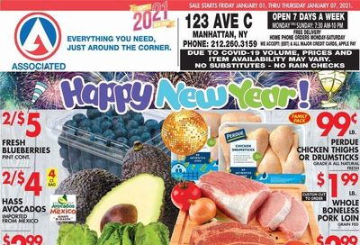 Associated Supermarkets Weekly Ad Flyer January 1 to January 7