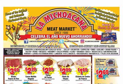 La Michoacana Meat Market (OK, TX) Weekly Ad Flyer January 1 to January 12