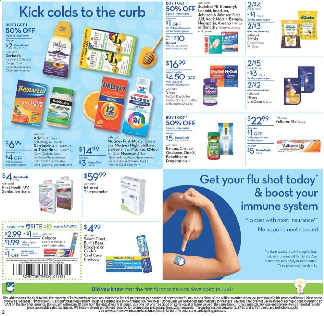 RITE AID Weekly Ad Flyer January 3 to January 9
