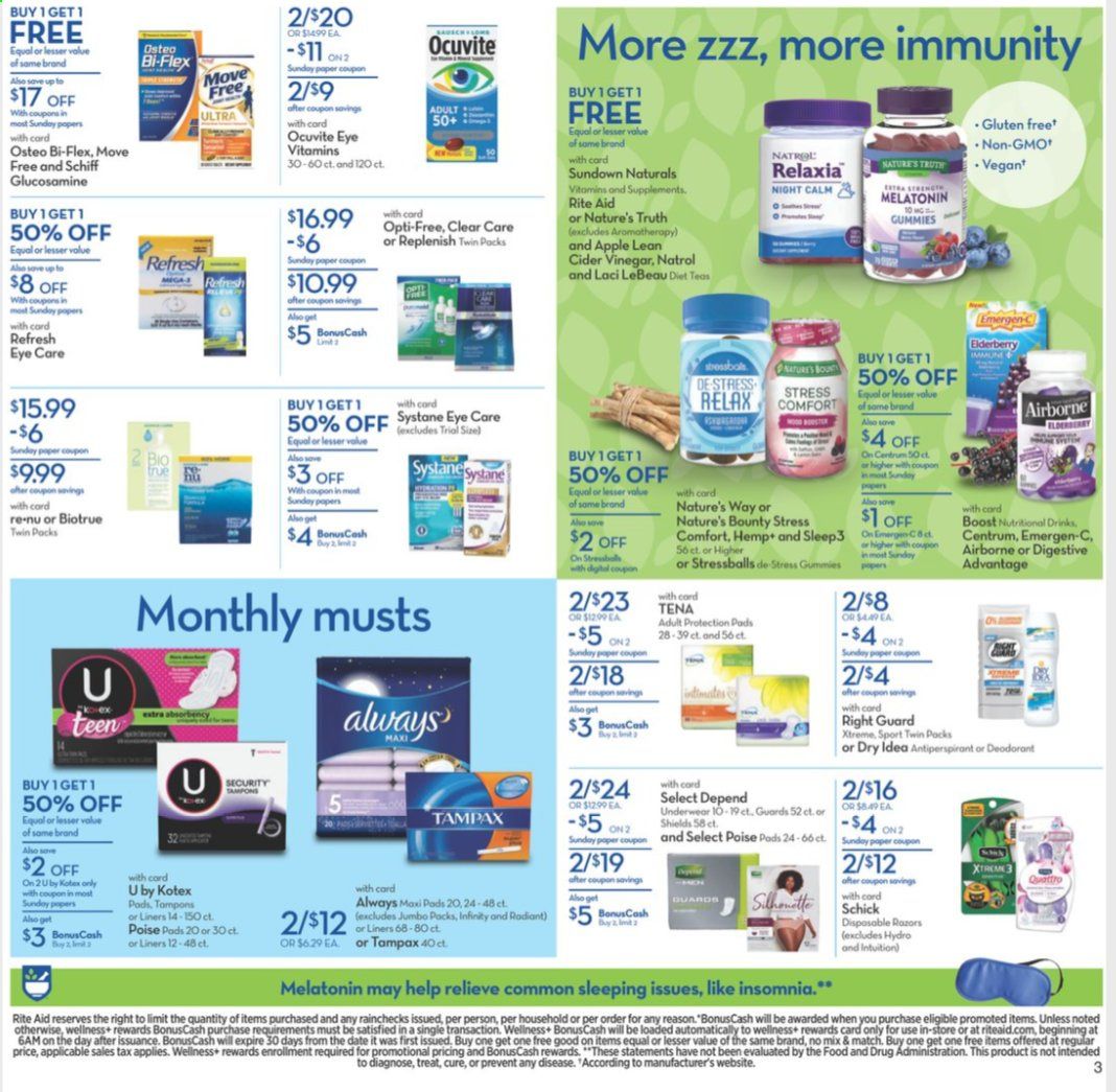 RITE AID Weekly Ad Flyer January 3 to January 9