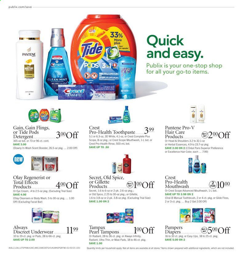 Publix (AL, FL, GA, NC, SC, TN) Weekly Ad Flyer January 2 to January 6