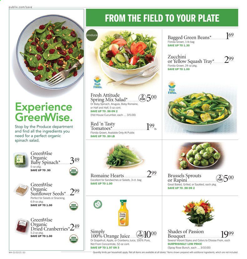 Publix (AL, FL, GA, NC, SC, TN) Weekly Ad Flyer January 2 to January 6