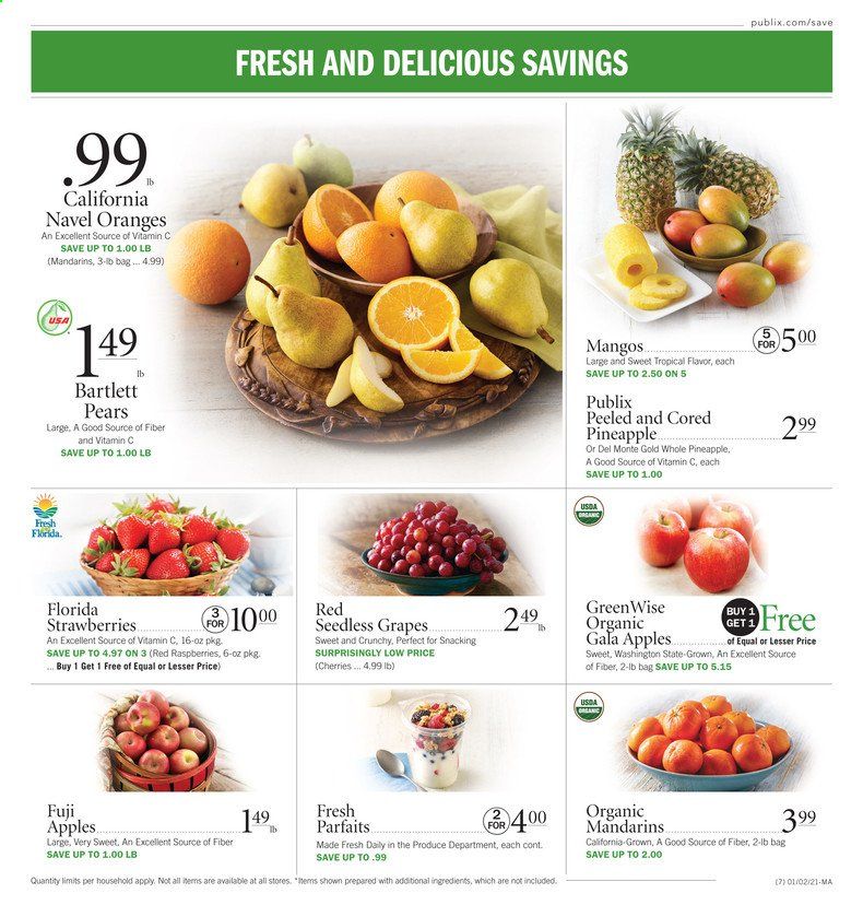 Publix (AL, FL, GA, NC, SC, TN) Weekly Ad Flyer January 2 to January 6