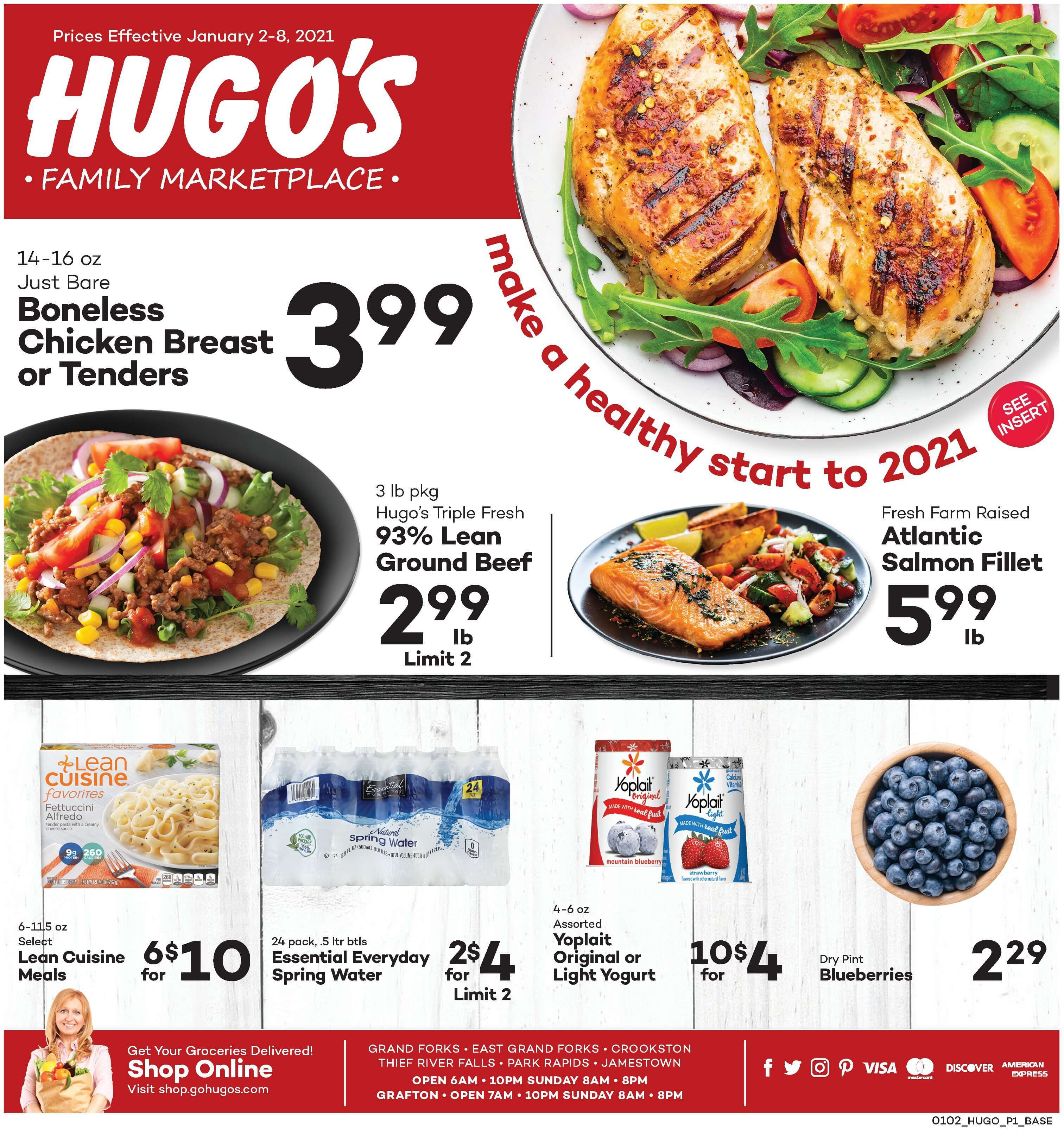 Hugo's Family Marketplace Weekly Ad Flyer January 2 to January 8, 2021