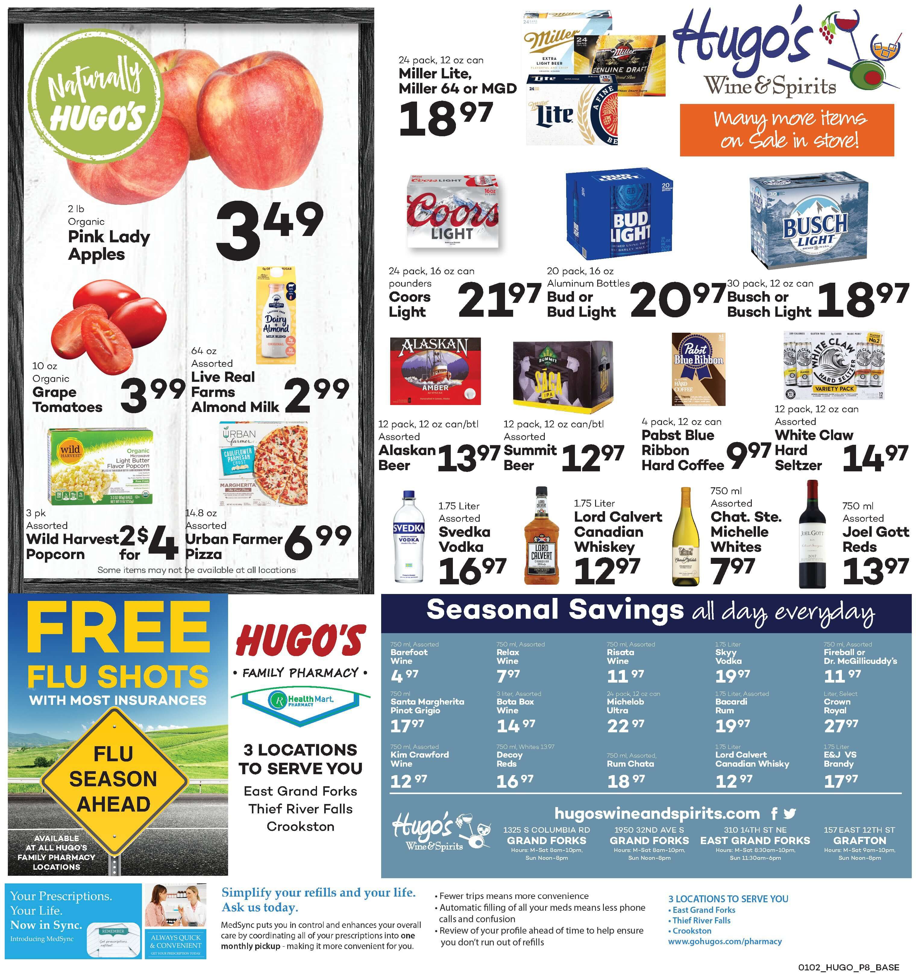 Hugo's Family Marketplace Weekly Ad Flyer January 2 to January 8, 2021