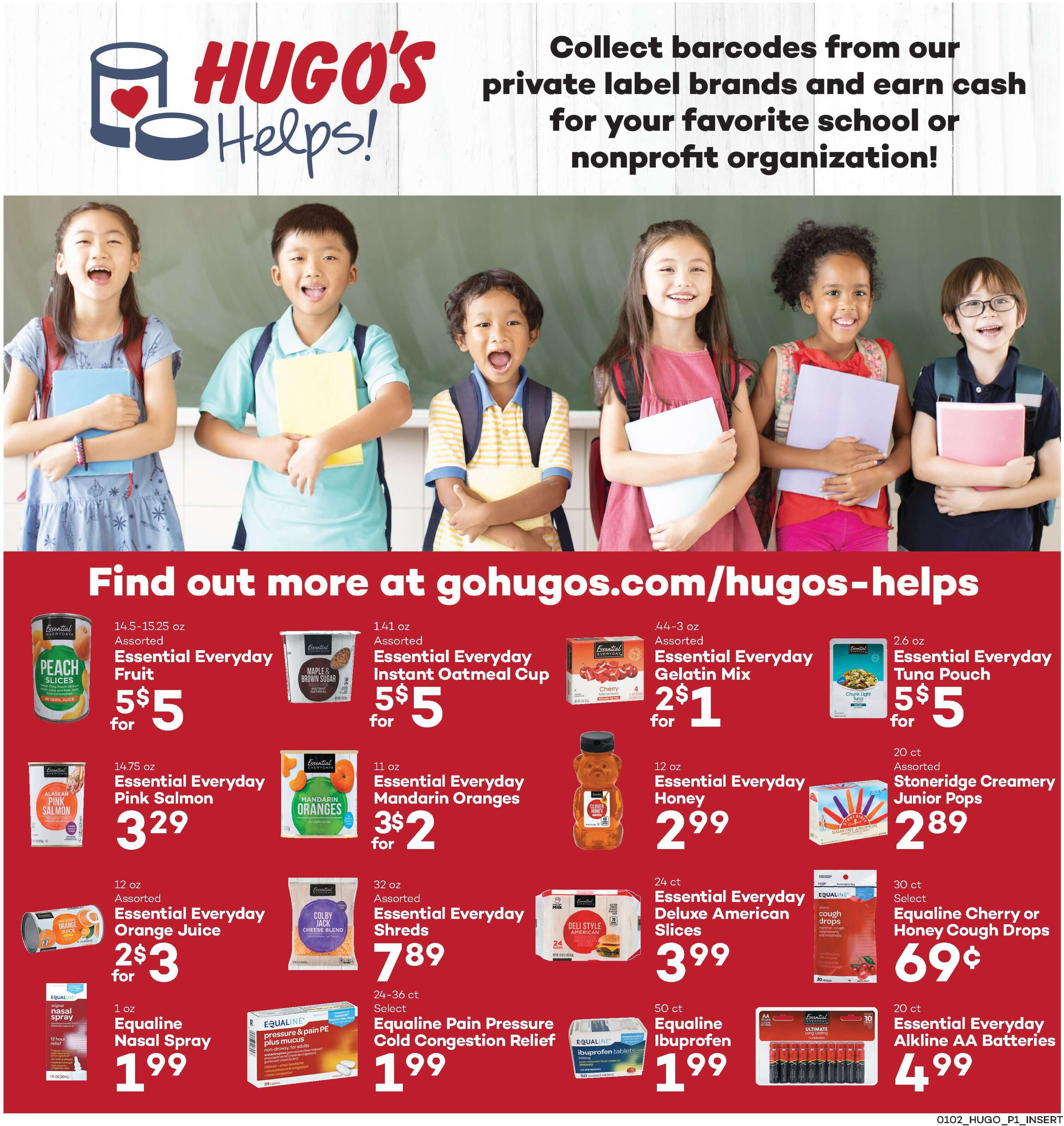 Hugo's Family Marketplace Weekly Ad Flyer January 2 to January 8, 2021