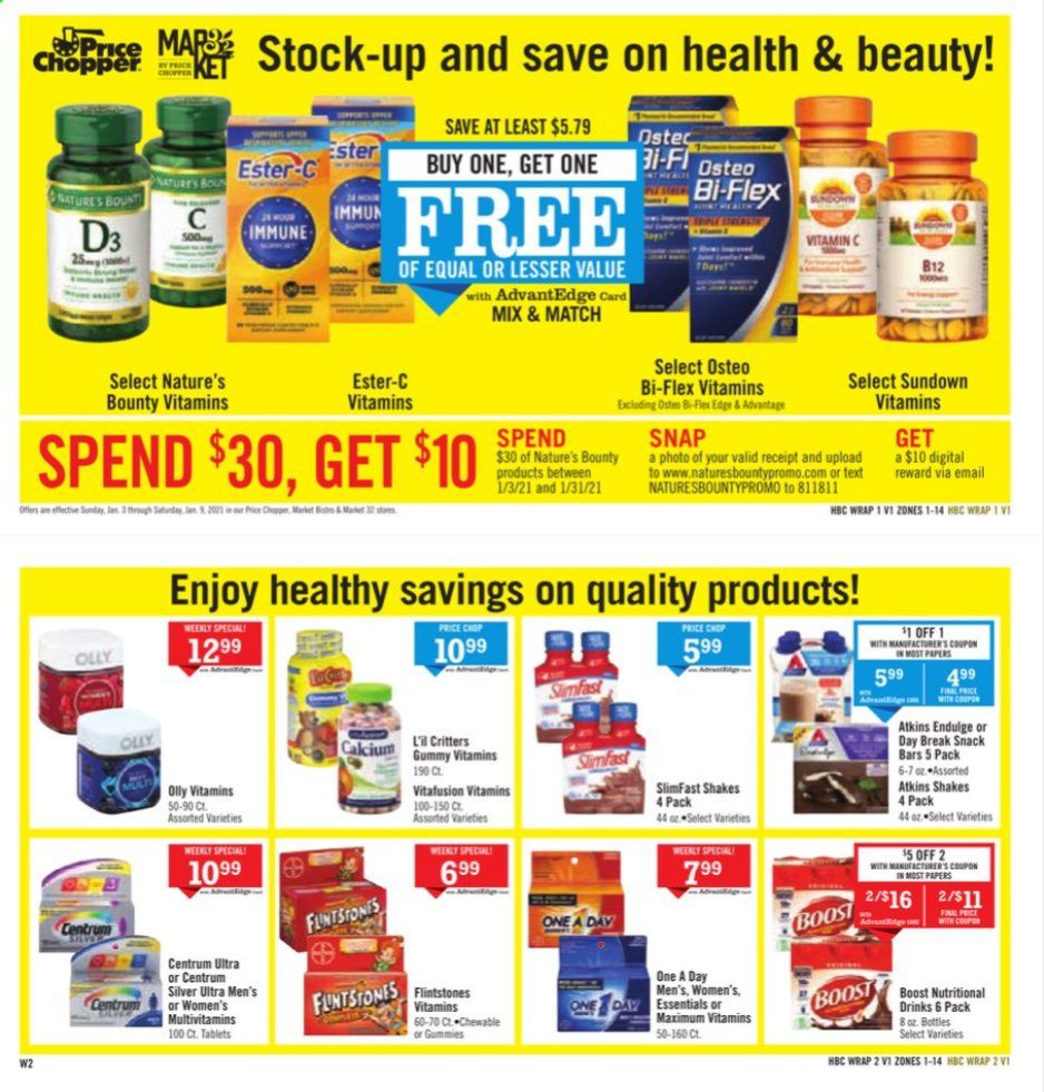 Price Chopper (CT, MA, NH, NY, PA, VT) Weekly Ad Flyer January 3 to January 9