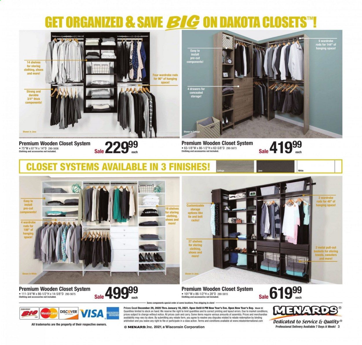 Menards Weekly Ad Flyer December 29 to January 10