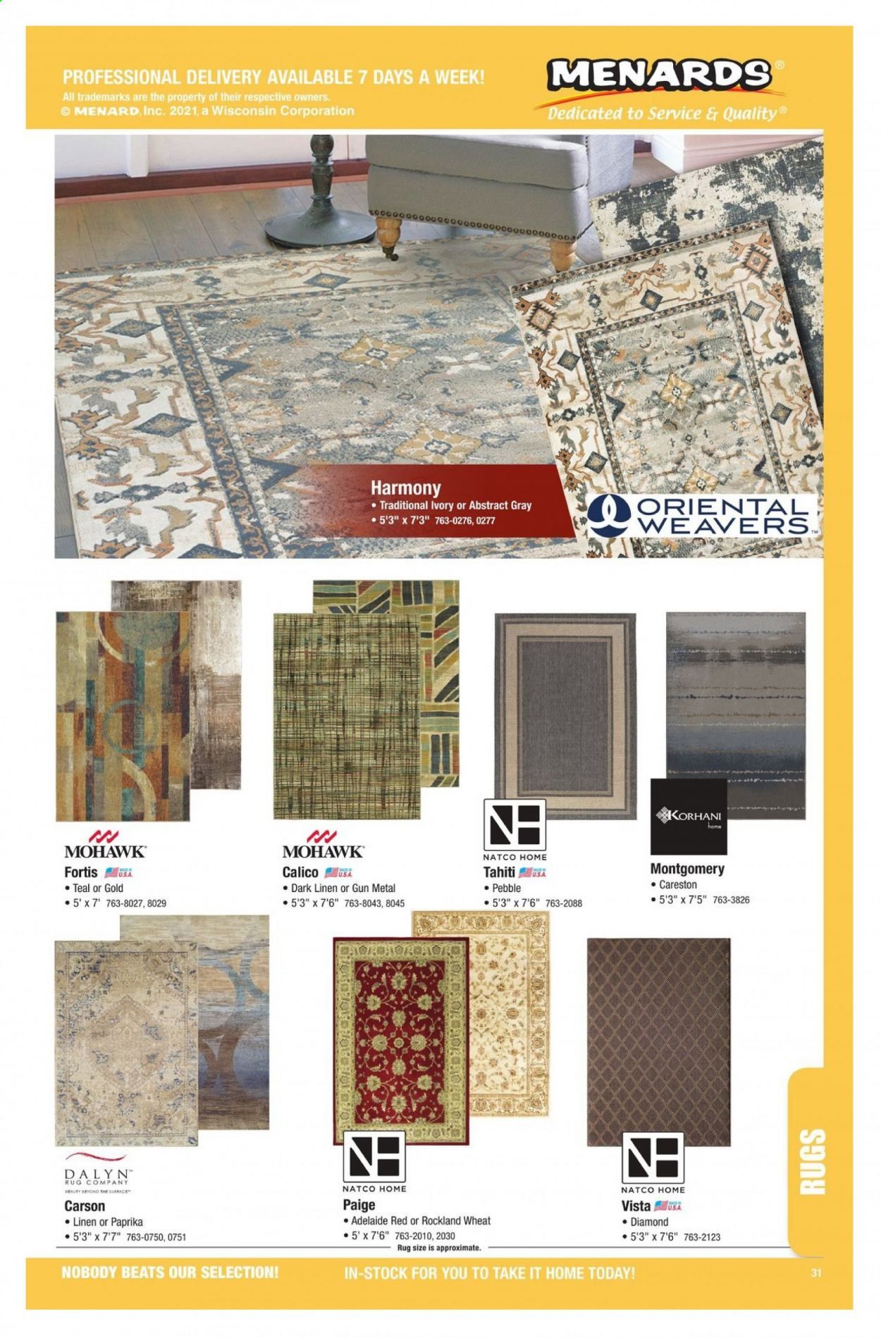 Menards Weekly Ad Flyer December 28 to December 31