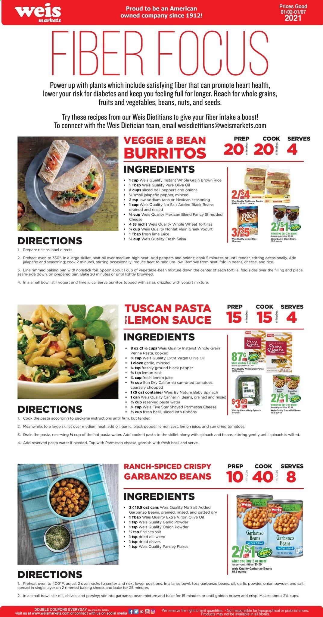Weis Weekly Ad Flyer January 2 to January 7