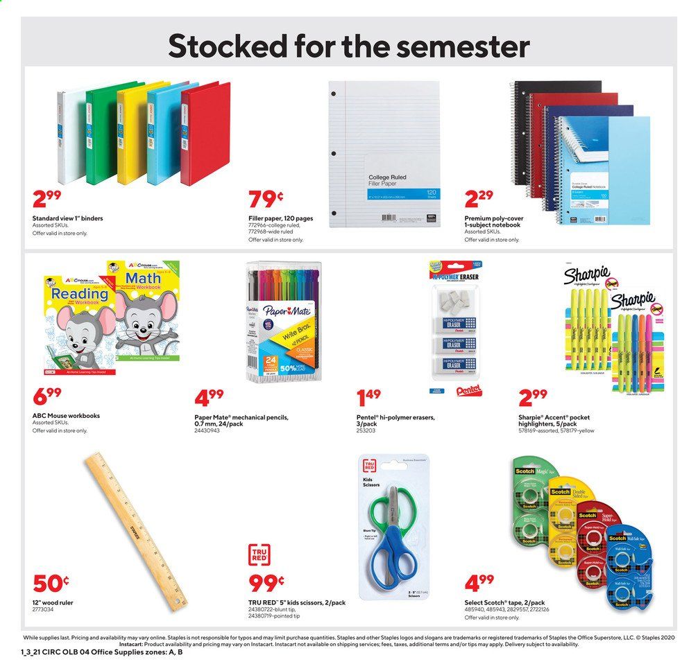 Staples Weekly Ad Flyer January 3 to January 9
