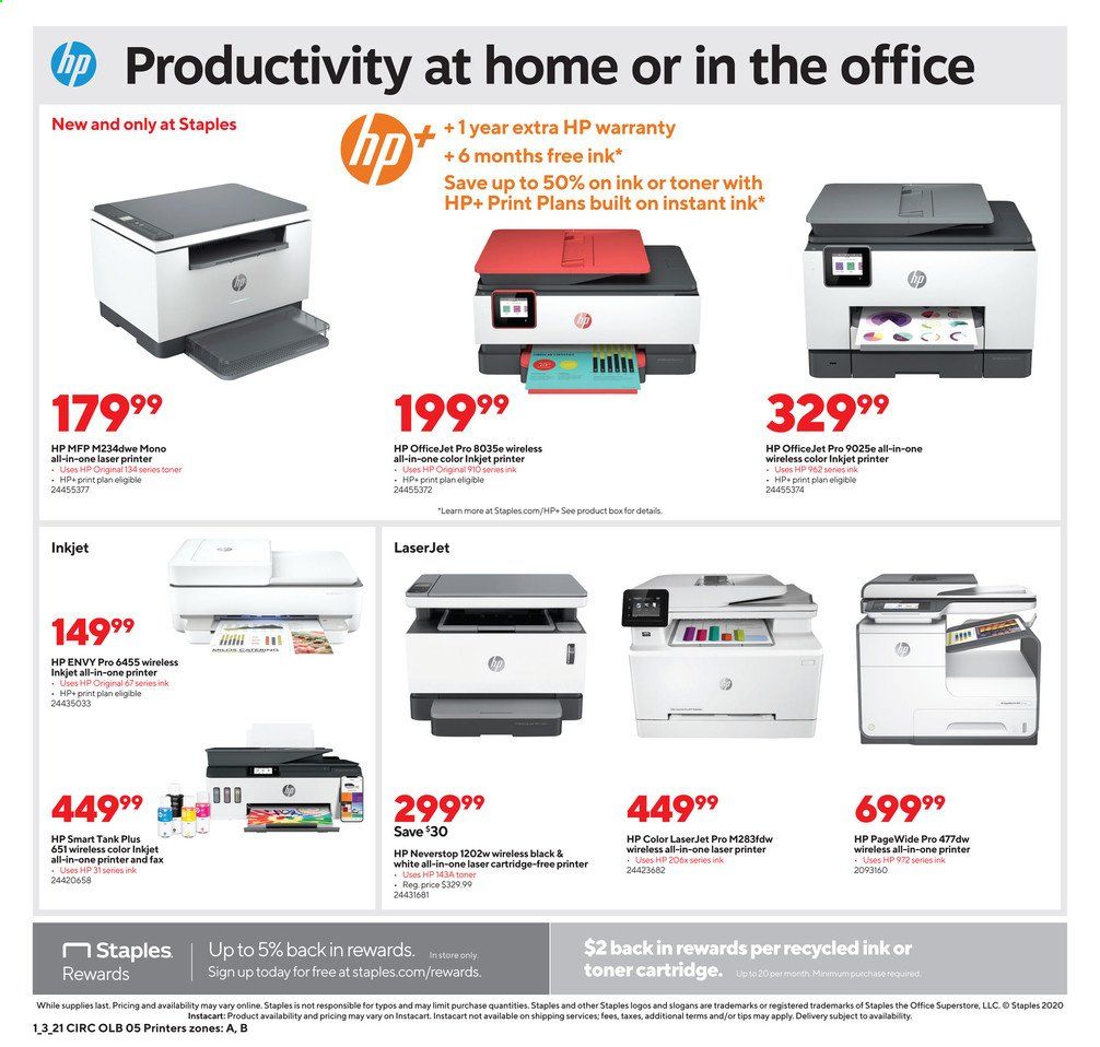 Staples Weekly Ad Flyer January 3 to January 9