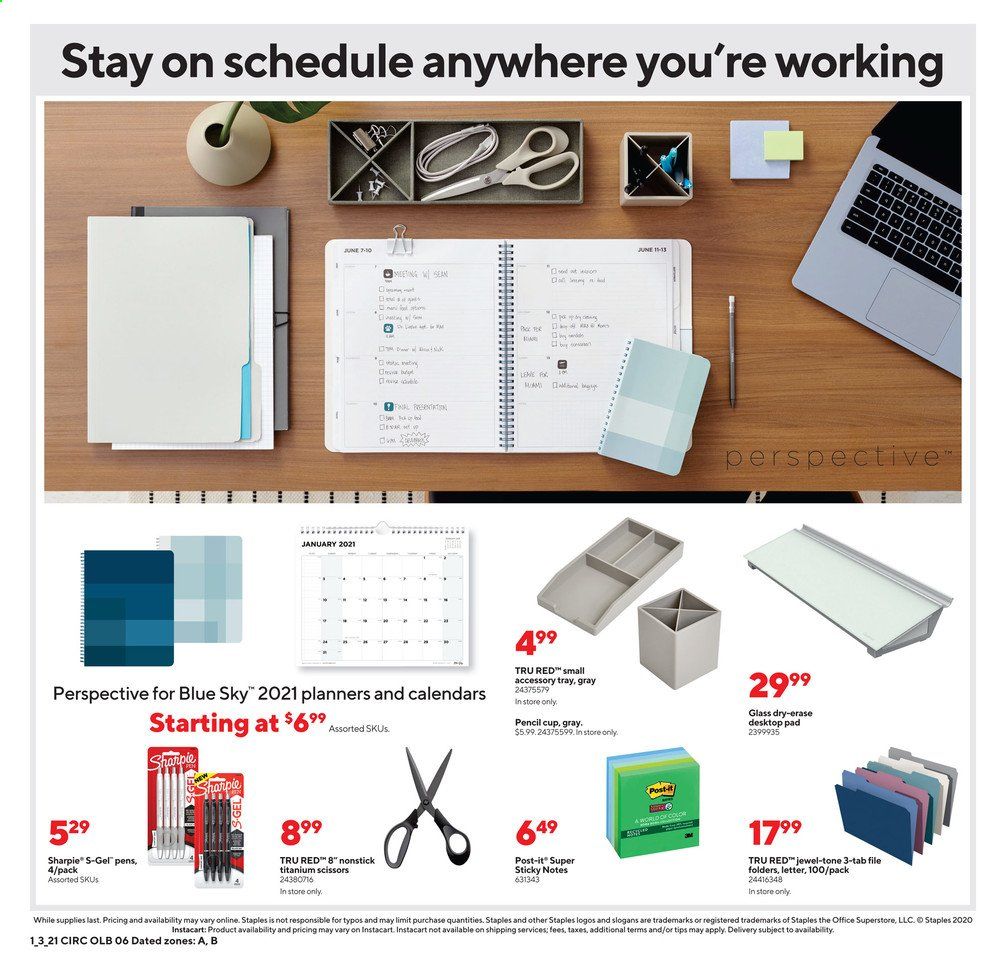 Staples Weekly Ad Flyer January 3 to January 9