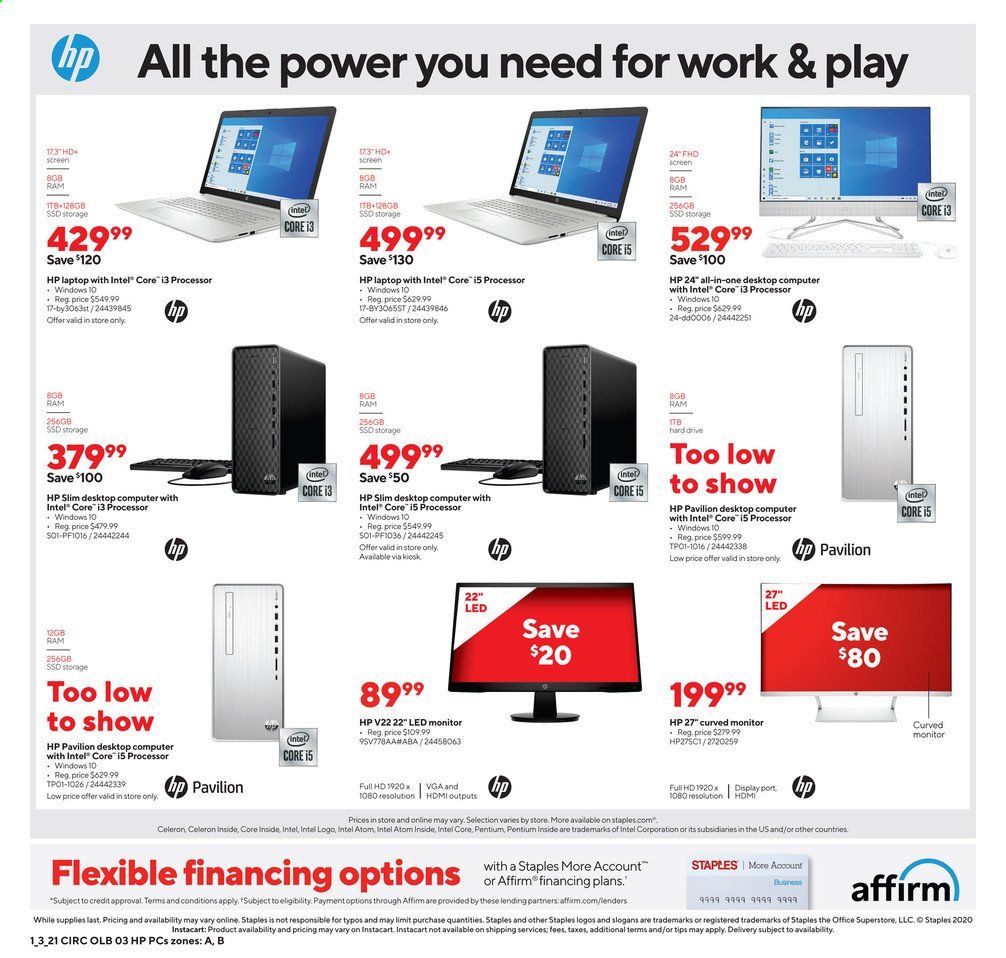 Staples Weekly Ad Flyer January 3 to January 9