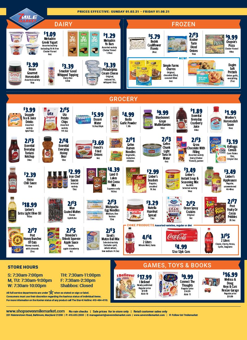 7 Mile Market Weekly Ad Flyer January 3 to January 8, 2021